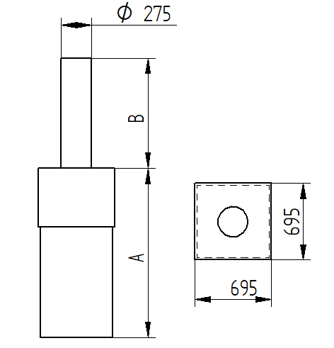 Bezpečnostní sloup K275A-M50 - #2